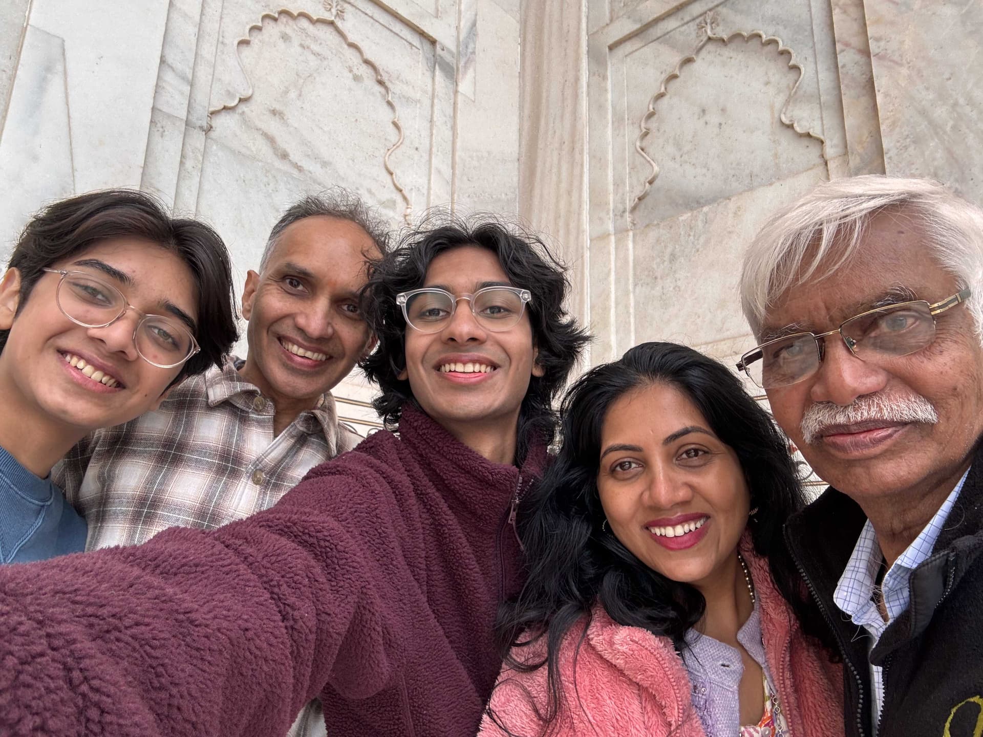 Kunal with others at Bedford VA on the first Sunday 62 bus.